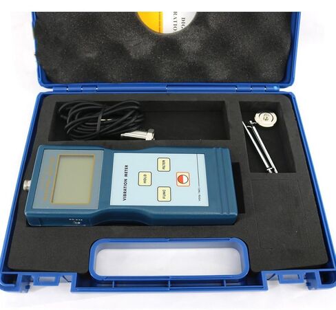 Digital Vibration Tester Vibrometers with Piezoelectric Transducer Acceleration 0.1-199.9m/s² Velocity 0.01-199.9mm/s Displacement 0.001-1.999mm 10Hz-10kHz for Machinery Motor Testing in Kuwait