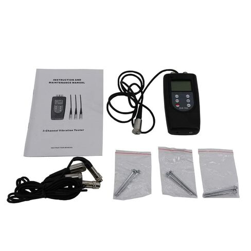 Digital 3D Vibration Meters Vibrometers with 3 Piezoelectric Transducers Acceleration 0.1m/s²~400m/s² Velocity 0.01mm/s~400mm/s for Industrial Bearings Generators Compressors CNC Machines in Kuwait