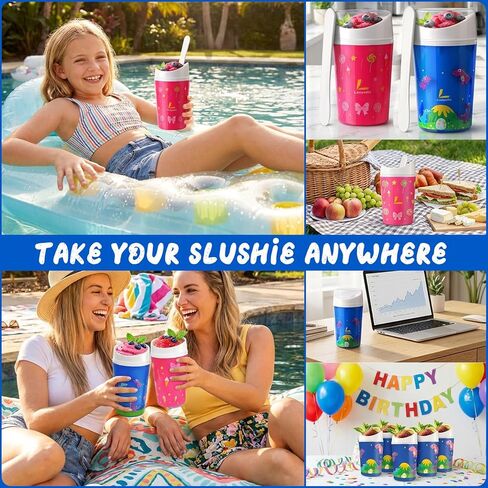 Ice Cream Maker Mug,Slush Shake Slushie Cup,Ice Cream Machine DIY Magic Quick Frozen Smoothies Cups for Homemade Soft Serve, Sorbet, Gelato, Frozen Yogurt – Fun Desserts for Families, Easy to Clean in Saudi Arabia