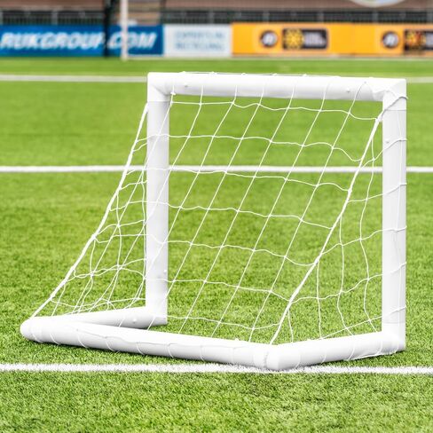 هدف كرة القدم للأطفال من فورزا ميني [3 × 2.5 قدم] - أهداف الفناء الخلفي رقم 1 في العالم! | صناعة بريطانية، إعداد لمدة دقيقتين، عمود هدف غير قابل للكسر - اشترِ FORZA، العب إلى الأبد! in Kuwait