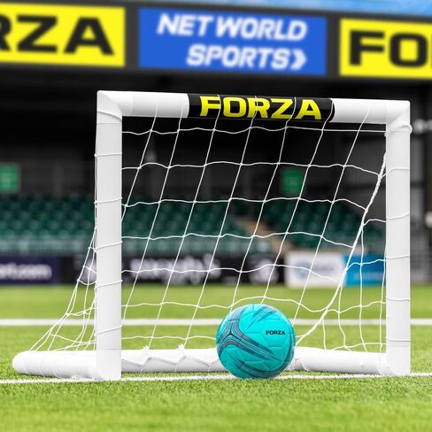 هدف كرة القدم للأطفال من فورزا ميني [3 × 2.5 قدم] - أهداف الفناء الخلفي رقم 1 في العالم! | صناعة بريطانية، إعداد لمدة دقيقتين، عمود هدف غير قابل للكسر - اشترِ FORZA، العب إلى الأبد! in Kuwait