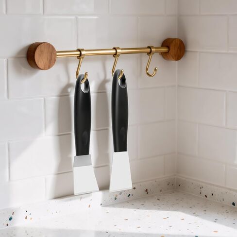 3D Printer Tool Removal Scraper Kit, 6.3x1.5 Inch Metal Scraper with 0.4" Thick Blade & Hang Hole, Curved and Straight Edge for 3D Printing Resin Removal Model Stripping, Kitchen Grease Removal in Kuwait