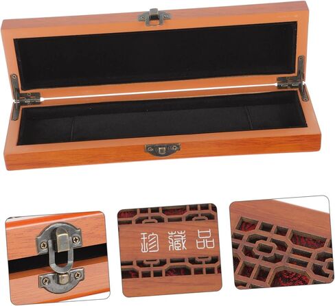 Milisten Harmonica Storage Box Carrying Case for 24-Hole Harmonica Wooden Protective Musical Instrument Case with Flexible Lid Compact Lightweight Travel Pouch in Kuwait