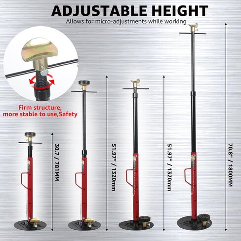 BESTOOL Heavy Duty Jack Stands, Multi-Functional Topped Adapter, Easy Switching -4 Ton, 8,000 lbs Capacity, 2 Pack in Kuwait