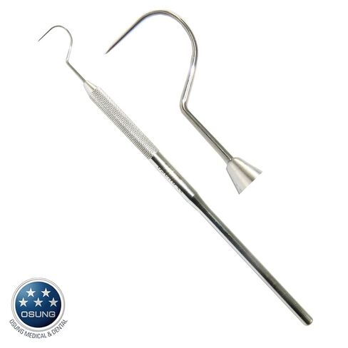 OSUNG Dental Explorer Instruments Set, Metal Handle EXS23W Pack of 5 in Saudi Arabia