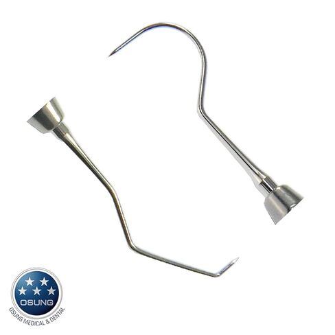 مجموعة أدوات مستكشف الأسنان من OSUNG، مقبض معدني EXD5W، عبوة من 5 قطع in Kuwait