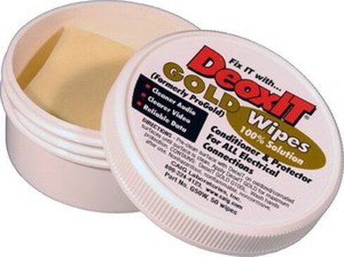 Caig DeoxIT Gold Wipes, Contact Enhancer/Conditioner 50/Jar in Saudi Arabia