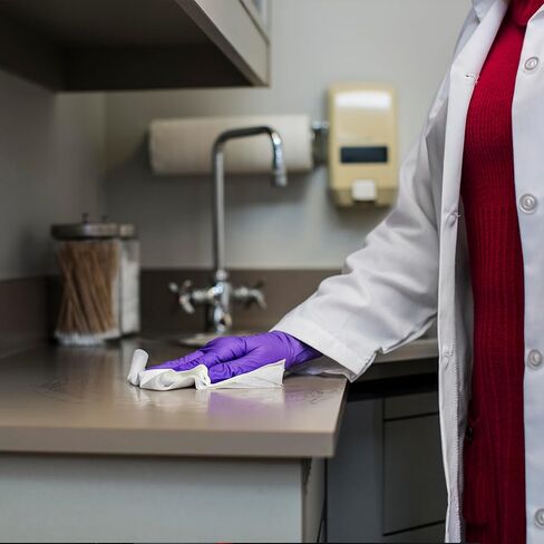 Kimtech Pure W4 PreSat Sterile Wipers (76490), 70% Isopropyl Alcohol with Anti-Stat Resealable Pouch, 11" x 9", White, 10 Pouches of 40 Wipes / Case (400 per case) in Kuwait