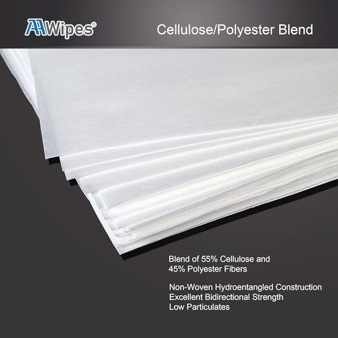 AAWipes Cleanroom Nonwoven Wipes Sterile 6" x 6" (Bag of 300 Pcs) for Lab NW06809GM in Saudi Arabia