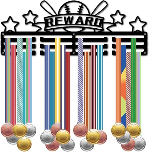 CREATCABIN Taekwondo Medal Holder Medal Hanger Medal Hanging Decor Medal Rack Display Wall Mounted 3 Lines Design Room Home Decoration Gift for Taekwondo Player Race Winner Black 15.7x5.9 Inch in Saudi Arabia