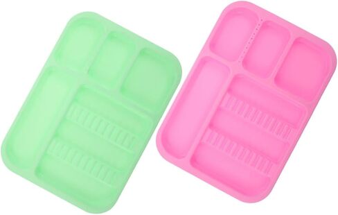 OUNONA 2pcs Colorful Mini Dentist Tool Plates Oral Cavity Instrument for Clinics Hospitals and Home Use Design for Tools and Accessories Easy to Clean in Saudi Arabia