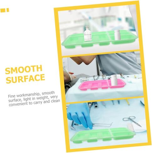 OUNONA 2pcs Colorful Mini Dentist Tool Plates Oral Cavity Instrument for Clinics Hospitals and Home Use Design for Tools and Accessories Easy to Clean in Saudi Arabia