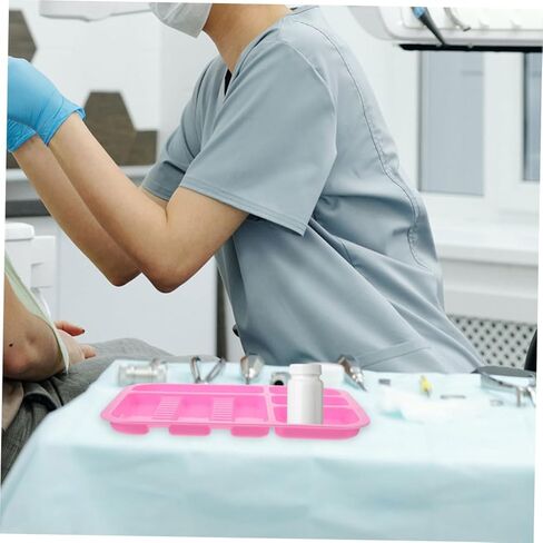 OUNONA 2pcs Colorful Mini Dentist Tool Plates Oral Cavity Instrument for Clinics Hospitals and Home Use Design for Tools and Accessories Easy to Clean in Saudi Arabia