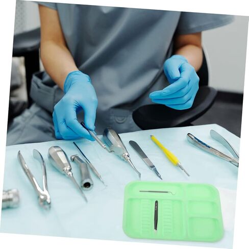 OUNONA 2pcs Colorful Mini Dentist Tool Plates Oral Cavity Instrument for Clinics Hospitals and Home Use Design for Tools and Accessories Easy to Clean in Saudi Arabia