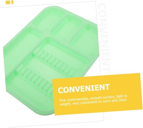 2pcs Colorful Mini Storage Instrument Plates for Clinics Home Use and Laboratories Easy to Clean Compartment Design for Organized Storage in Saudi Arabia