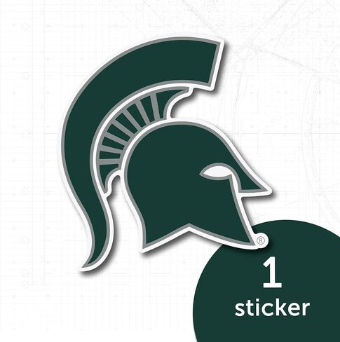 Desert Cactus Michigan State University Sticker Spartans MSU Vinyl Decal Laptop Water Bottle Car Scrapbook (IND 4) in Kuwait