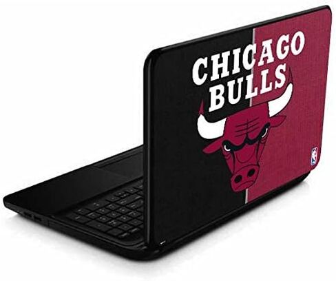 غلاف كمبيوتر محمول من Skinit متوافق مع 15.6 بوصة 15-d038dx - تصميم قماشي مرخص رسميًا من NBA Chicago Bulls in Saudi Arabia