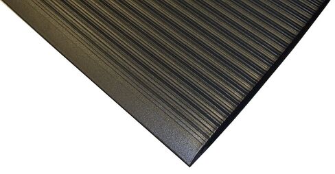 Durable Sof-Spun 5/8" Anti-Fatigue Floor Mat Roll, 3' x 60', Black in Kuwait