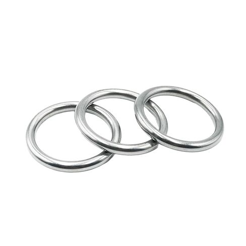 304 Stainless Steel O Ring Heavy Duty Welded Round Rings Smooth Solid for Rigging Marine Boat Hammock Yoga Hanging(M4x35 (2pcs) W) in Saudi Arabia
