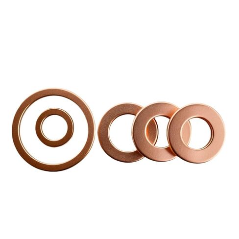 Flat Solid Pure Copper Washers Sealing Gaskets M5/6/8/10/12/14/16/18/20/24 Motor Vehicle Sump Plugs O Ring Seal(M12x16x1 (50Pcs)) in Saudi Arabia