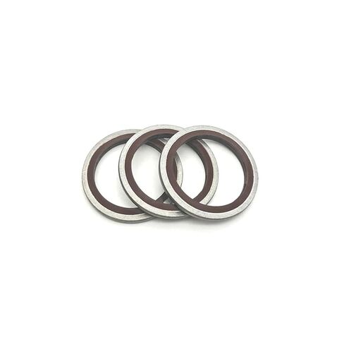 M5 ~ M60mm الفولاذ المقاوم للصدأ + NBR/FKM حشية مجموعة الختم - محرك السيارات والأنابيب الصناعية المقاومة للحرارة (SUS 316 NBR أسود، ID 10MM_1 قطعة) in Saudi Arabia
