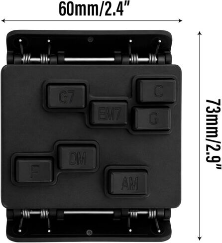 Ukulele Chord Presser Practice Tool for Beginners, Assisted Learning Trainer Aid, Easy Press Kit Attachment Eliminates Finger Pain for 23 Inches and 26 Inches Ukulele in Kuwait