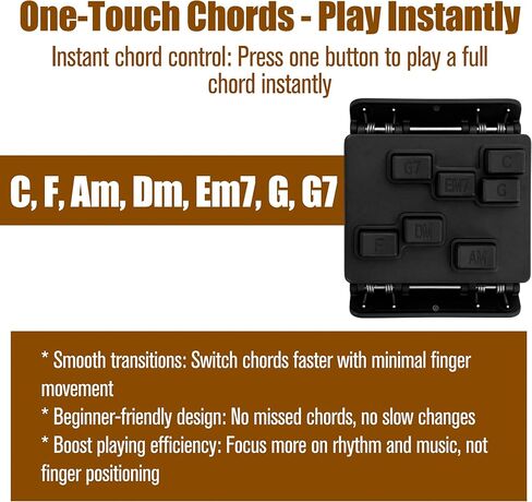 Ukulele Chord Presser Practice Tool for Beginners, Assisted Learning Trainer Aid, Easy Press Kit Attachment Eliminates Finger Pain for 23 Inches and 26 Inches Ukulele in Kuwait