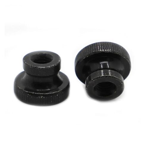M3 M4 M5 M6 M8 M10 GB806 Nickel/Black Zinc Plated Carbon Steel Knurled Step Thumb Nut Iinstrument Hand Tighten(Blue Zinc Plated,M8 2pcs) in Saudi Arabia