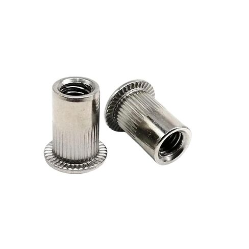 M3 M4 M5 M6 M8 M10 M12 304 A2-70 الفولاذ المقاوم للصدأ رأس مسطح صغير غاطس مسدس أعمى عرافة برشام الجوز إدراج (النوع H، 10 قطعة M10) in Saudi Arabia