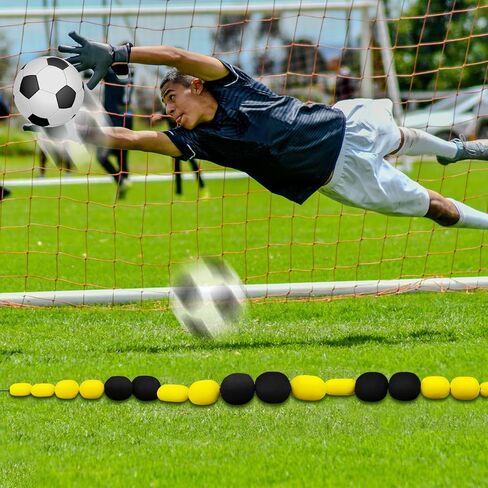 TNZMART Goalkeeper Soccer Football Agility Goalie Reflex Training Practice Drill Equipment Gear 9-13 FT in Kuwait