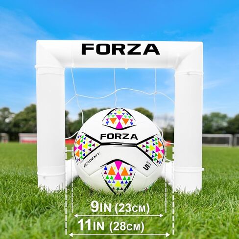 هدف فورزا ميني - أصغر هدف لكرة القدم في العالم! l هدف مستهدف مقاس 16 بوصة - تدرب بدقة. التمرير والتسديد. صناعة بريطانية، إعداد في دقيقتين، عمود مرمى غير قابل للكسر - اشترِ FORZA، العب إلى الأبد! in Kuwait