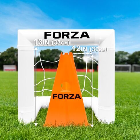 هدف فورزا ميني - أصغر هدف لكرة القدم في العالم! l هدف مستهدف مقاس 16 بوصة - تدرب بدقة. التمرير والتسديد. صناعة بريطانية، إعداد في دقيقتين، عمود مرمى غير قابل للكسر - اشترِ FORZA، العب إلى الأبد! in Kuwait
