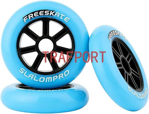 6-Pack Inline Skate Replacement Wheels 100mm 110mm Inline Wheels 85A PU with Pre-Installed ABEC-11 Bearings for 3-Wheel Speed Skate (Blue,100mm) in Saudi Arabia