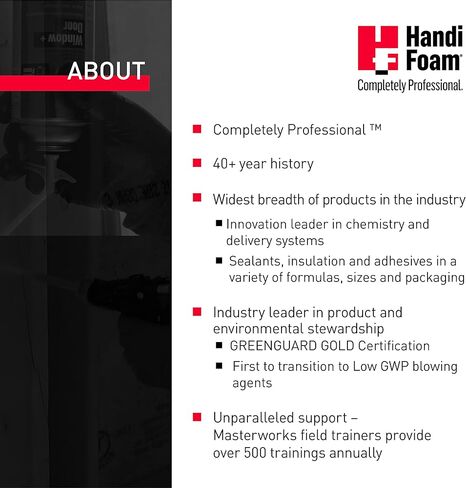 HANDI-FOAM مادة مانعة للتسرب من رغوة البولي يوريثان ذات الضغط المنخفض ومكون واحد (OCF)، P30002 in Kuwait