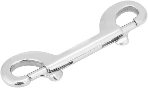 Estink 316 Stainless Steel Double End Diving Snap for BCD Double End Snap Hook with Safety Catch Diving Gear Marine Use in Kuwait