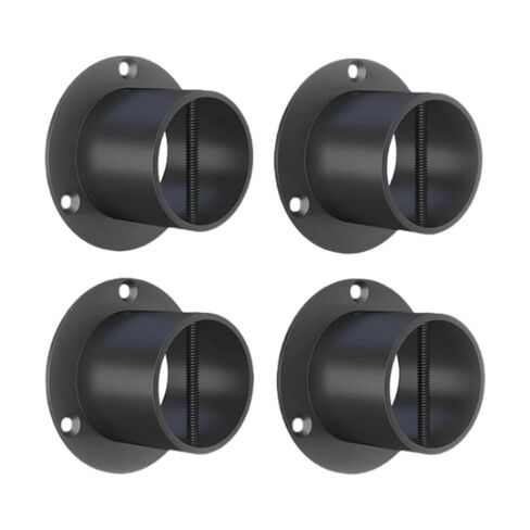 غطاء نهاية حبل مقاس 2 بوصة - 4 عبوات، 304 من الفولاذ المقاوم للصدأ مطلي باللون الأسود لدعم الأرصفة وأسطح المارينا والدرابزين الخارجي in Kuwait