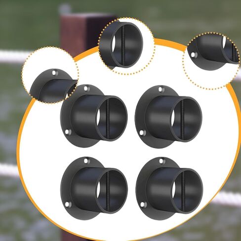 غطاء نهاية حبل مقاس 2 بوصة - 4 عبوات، 304 من الفولاذ المقاوم للصدأ مطلي باللون الأسود لدعم الأرصفة وأسطح المارينا والدرابزين الخارجي in Kuwait