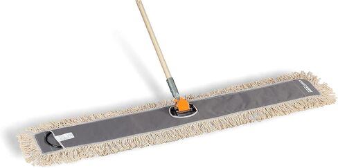 Professional Cut-End Dust Mop Head, Cotton, 48" x 5", White in Kuwait