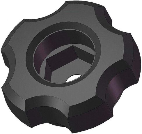 Snap Lock Fluted Knob, 1-3/4, Thru, 5/16 in Saudi Arabia