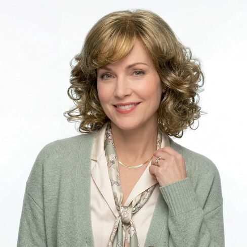 المستعارين الفضي الأبيض القصيرة المجعد للنساء مقاومة للحرارة الشعر الاصطناعي موجة شعر مستعار للسيدة العجوز السيدة كلوز شعر مستعار (أبيض) in Kuwait