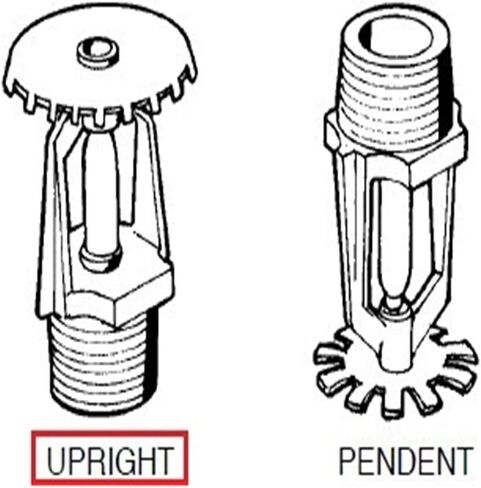 1 قطعة ZSTX-15 1/2 "NPT رأس رشاش الحريق المستقيم مع استجابة قياسية 68 درجة لحماية نظام الإطفاء in Kuwait