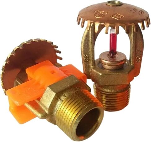 1 قطعة 3/4 "NPT رأس رشاش الحريق المستقيم ، DN20 الاستجابة القياسية لفتحة كبيرة ، بناء النحاس/الزجاج in Saudi Arabia