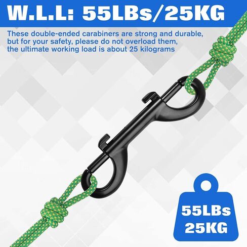 Double Ended Bolt Snaps Hooks 4PCS 3.5 Inch Zinc Alloy Trigger Metal Clip 25 KG Load for Pet Dog Leash Water Bucket Hooks Key Chain Holder Carabiner Home Farm Indoor and Outdoor in Saudi Arabia