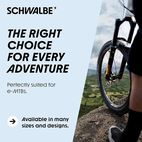 Schwalbe Albert Tyre - 29 × 2.50 ، بلا أنبوب ، طي ، أسود ، خط Evolution ، Trail Pro ، Addix Ultra Soft ، شعاعي ، E -50 in Kuwait