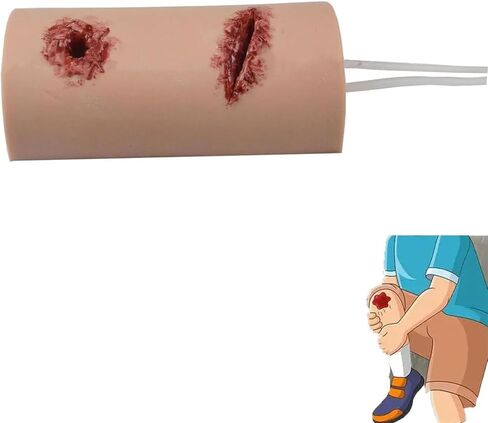 Wound Care Trainer Model, Hemorrhage Control Stop Bleeding Trainer Model, Laceration Wound Packing Trainer Models, Simulates Wound Packing and Tourniquet Trainer for Course First Aid Training in Kuwait