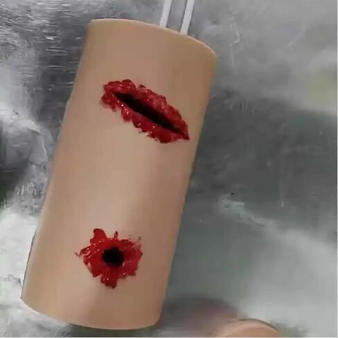 Wound Care Trainer Model, Hemorrhage Control Stop Bleeding Trainer Model, Laceration Wound Packing Trainer Models, Simulates Wound Packing and Tourniquet Trainer for Course First Aid Training in Kuwait