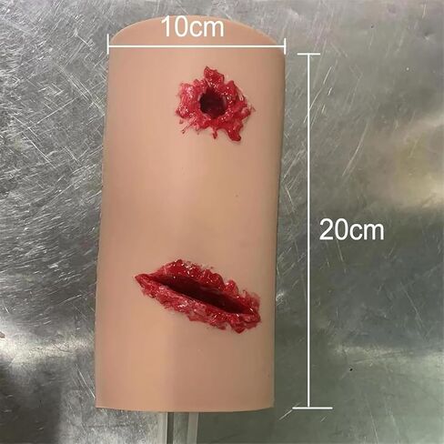 Wound Packing Trainer, Simulates Wound Kit, Realistic Appearance Design and Simulate Human Skin First Aid Training, Adjustable Wearable Design and Reusability, for Military First Aid, School in Kuwait