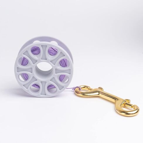 Solid Brass Diving Clips 4-Pack - Marine Grade Double-Ended Snap Hooks for Scuba Gear, Dog Leashes, Bags, Keychains - Heavy Duty Spring Loaded (2 Large 5" + 2 Small 3.5") in Kuwait