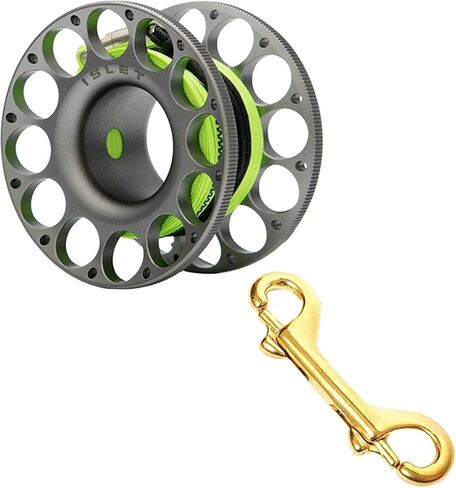 Solid Brass Diving Clips 4-Pack - Marine Grade Double-Ended Snap Hooks for Scuba Gear, Dog Leashes, Bags, Keychains - Heavy Duty Spring Loaded (2 Large 5" + 2 Small 3.5") in Kuwait