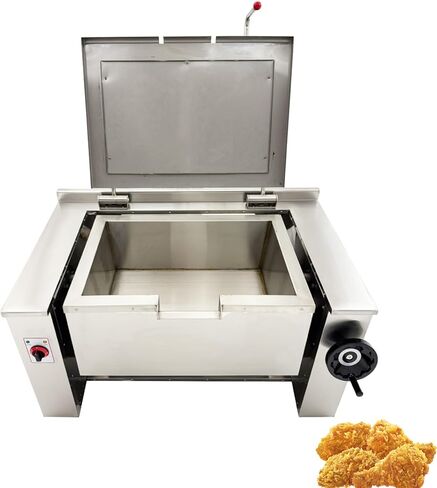 Commercial Electric Skillet 38.3gal Electric Tilting Braising Pan, 0-90° Tiltable Pot Design, 122-572°F Temp, Ideal for Stir-frying, Braising, Soup Boiling, and Simmering AC220V in Kuwait